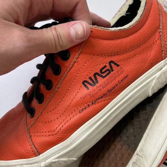 Vans X NASA Old Skool Space Voyager Orange Lace Up Low Top Sneaker Shoes SZ 7.5 - Picture 10 of 12